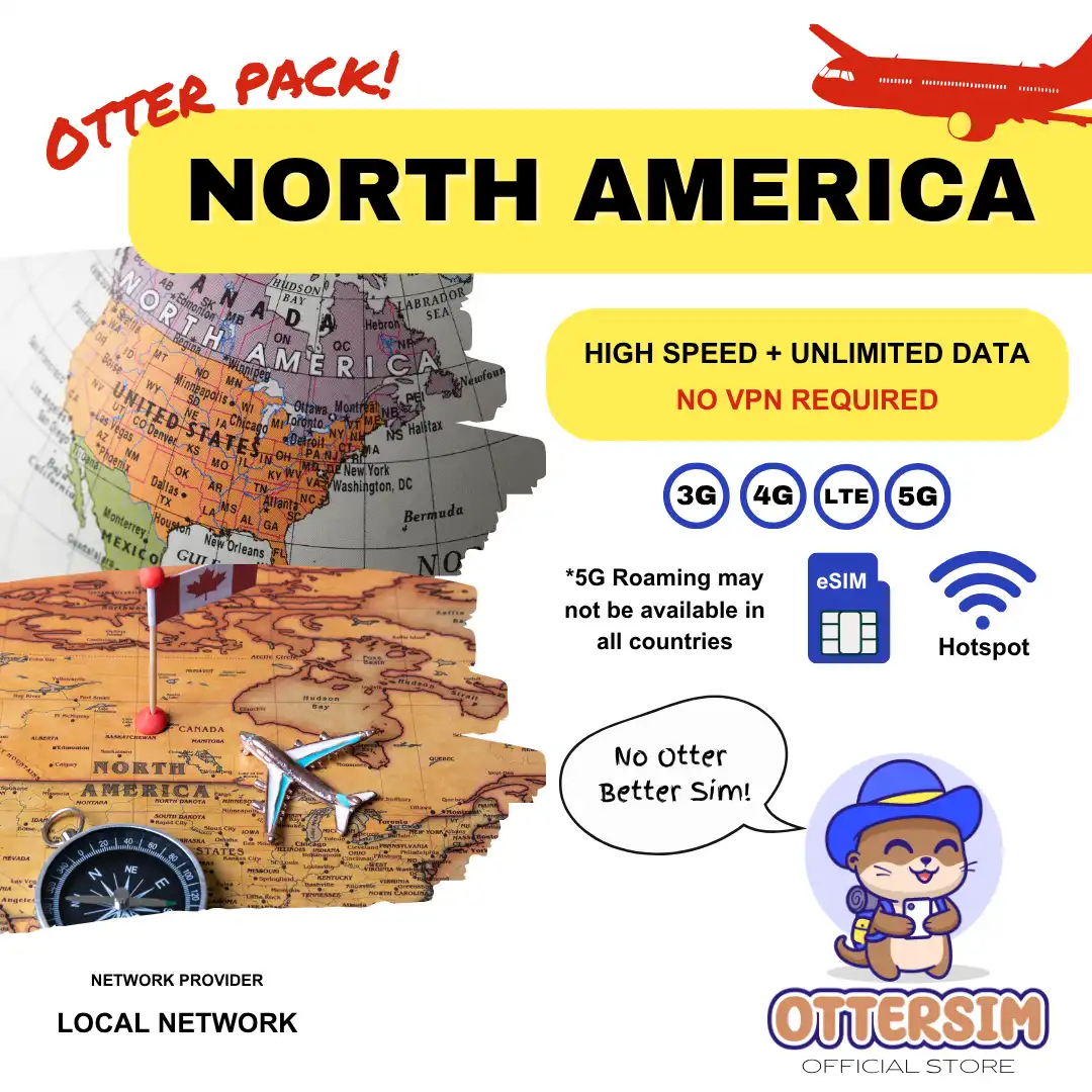 Ottersim eSIM - North America Pack