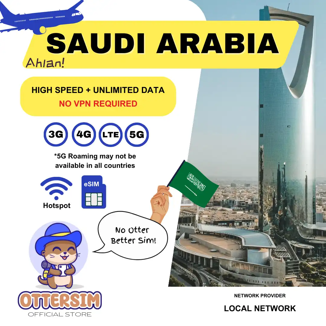 Ottersim eSIM - Saudi Arabia