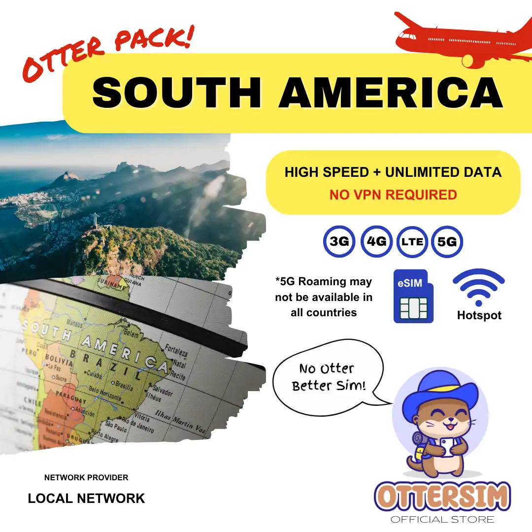 Ottersim eSIM - South America Pack