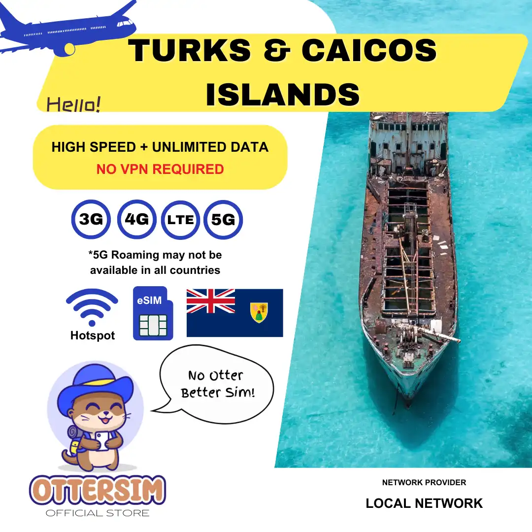 Ottersim eSIM - Turks & Caicos Islands
