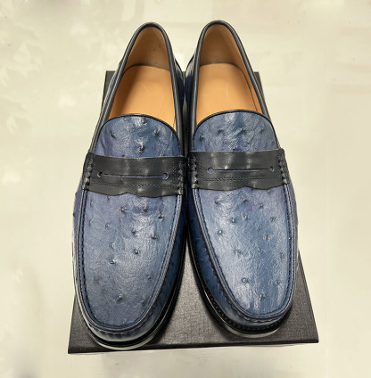 2025 New men's first layer leather casual simple versatile loafers