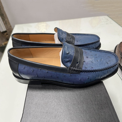 2025 New men's first layer leather casual simple versatile loafers