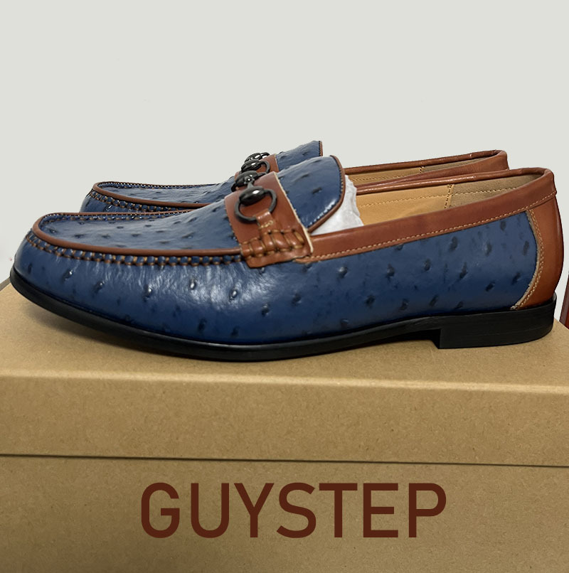 GUYSTEP™Men's Casual Metal Buckle Genuine Leather Loafers