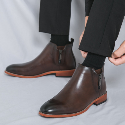 Men's Stylish British-Style Vintage Chelsea Ankle Boots