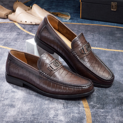 Men's fashionable and trendy casual genuine leather shoes