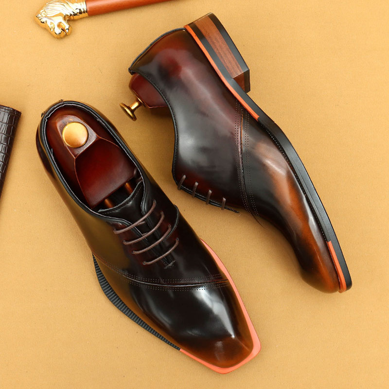 Men's Genuine Leather Business Formal Oxford Shoes