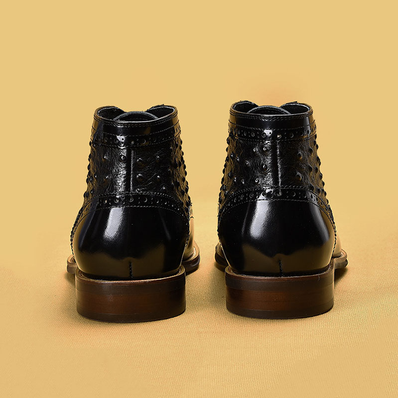 GUYSTEP™-Front Zipper Genuine Leather Ankle Boots