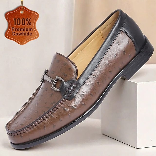 Men's high quality leather casual loafers