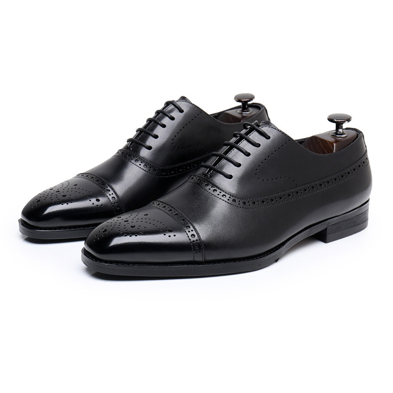 GUYSTEP-Men's classic Oxford brogues dress shoes