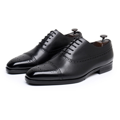 GUYSTEP-Men's classic Oxford brogues dress shoes