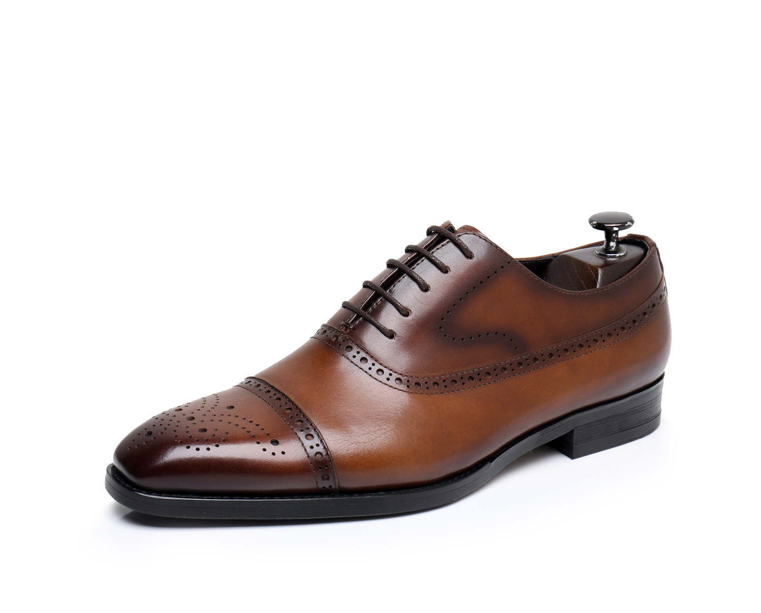 GUYSTEP-Men's classic Oxford brogues dress shoes