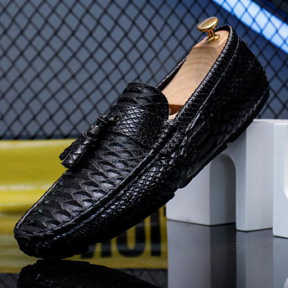 [Copy]Large size slip-on casual leather shoes