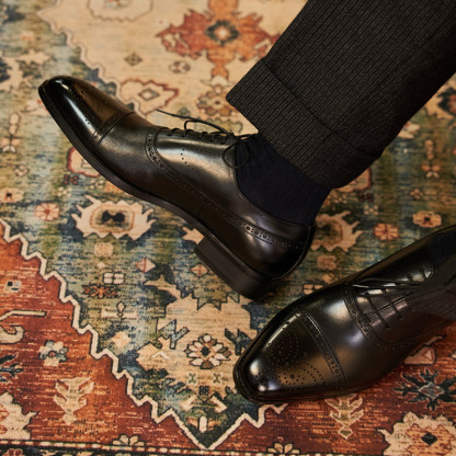 GUYSTEP-Men's classic Oxford brogues dress shoes