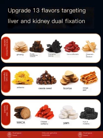 Liver and Kidney Tea, Tonic Tea, and Health-preserving Tea