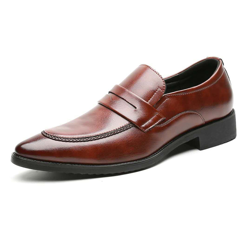 Men Business pointed toe leather shoes