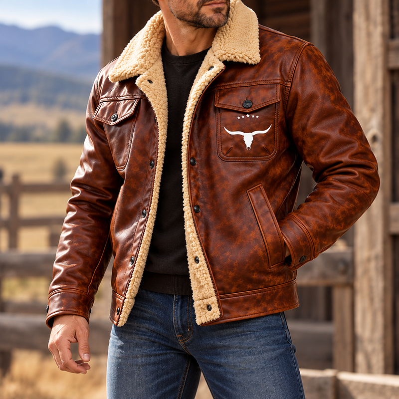 [Copy]Vintage-style jacket for middle-aged men