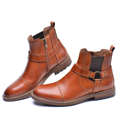 [Copy]GUYSTEP™Genuine leather brogue high top men's boots