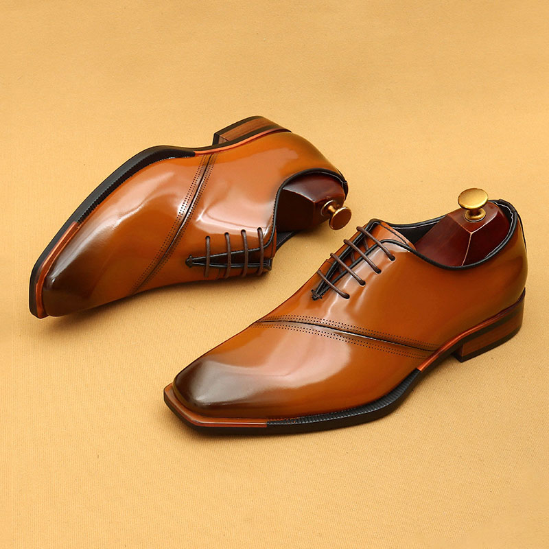 Men's Genuine Leather Business Formal Oxford Shoes