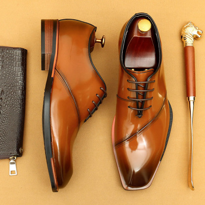 Men's Genuine Leather Business Formal Oxford Shoes