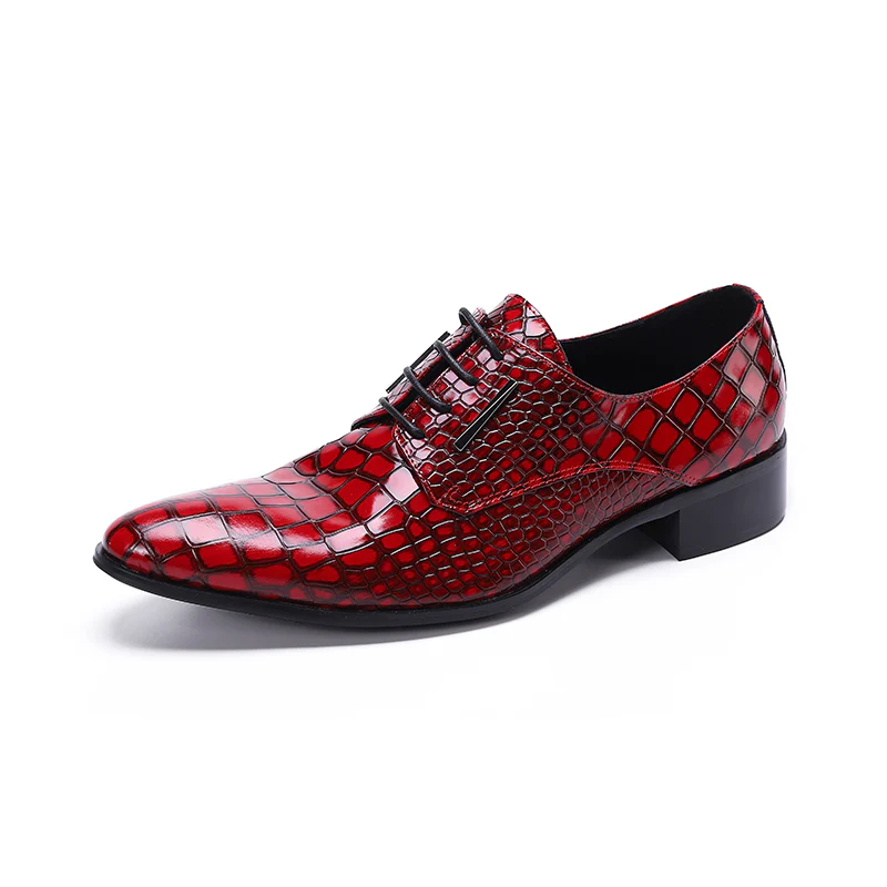 Italian snake print dress shoes