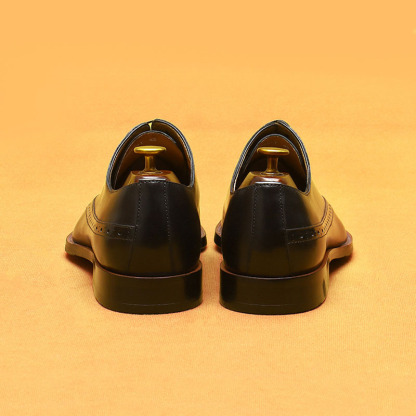 Men's Genuine Leather Brogue Business Dress Shoes