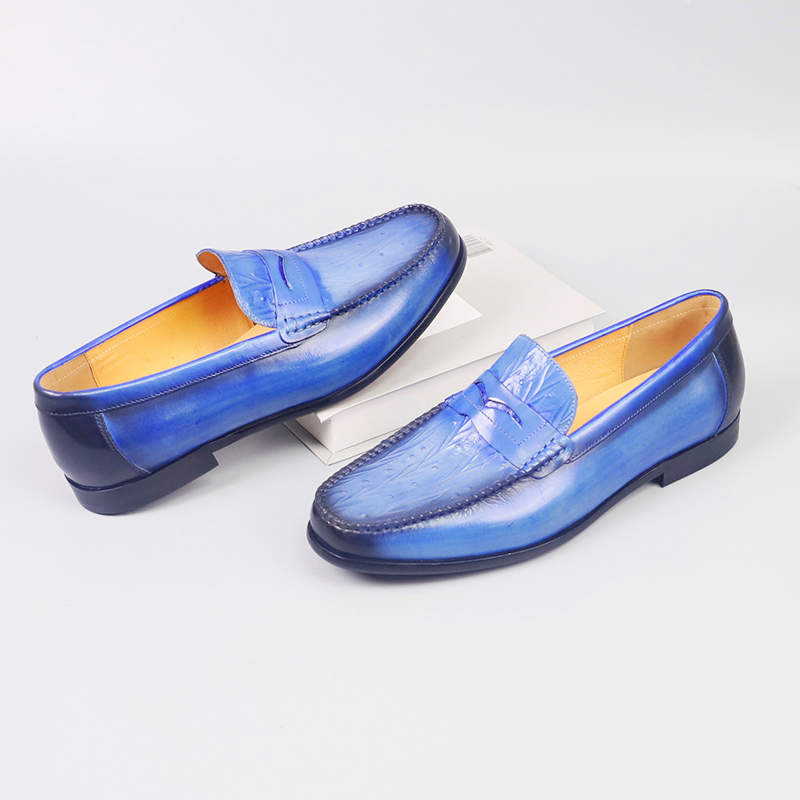 Men's casual British style breathable non-slip leather shoes