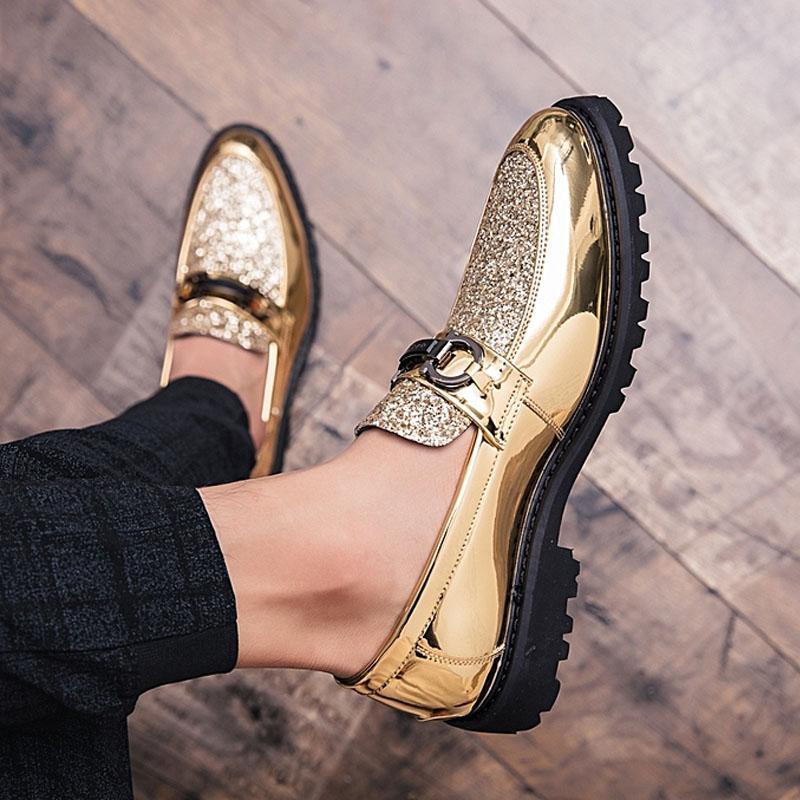 Luxury Business Men Dress Shoes Thick Bottom Leather