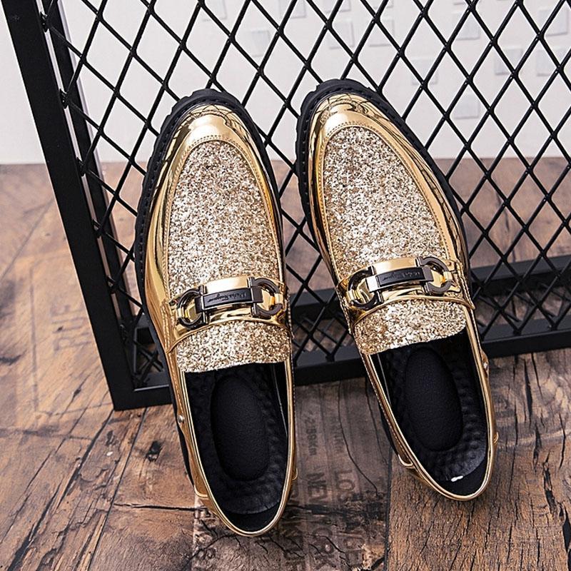 Luxury Business Men Dress Shoes Thick Bottom Leather