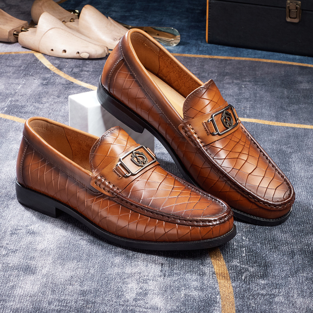 Men's fashionable and trendy casual genuine leather shoes