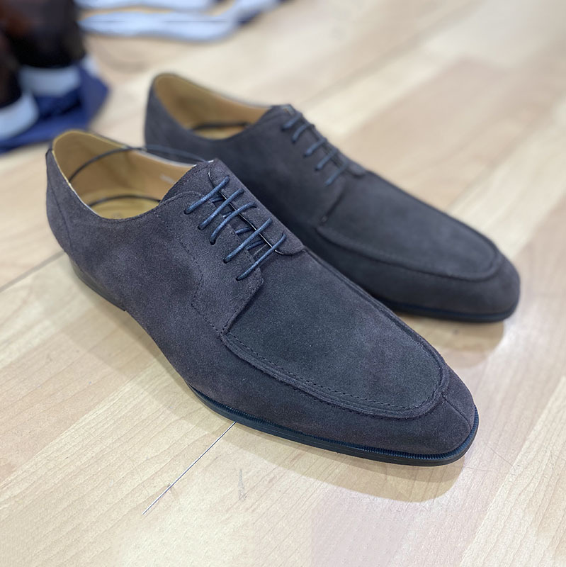 Men's Vintage Texture Suede Derby Shoes