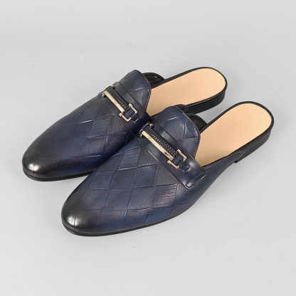Men's Comfortable Genuine Leather Mules for Summer