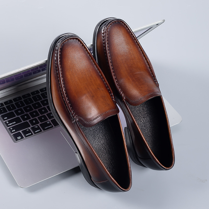 Men's Casual Slip-On Genuine Leather Loafers