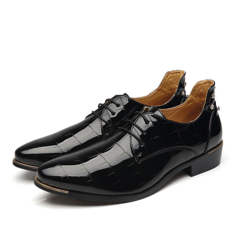 Fall fashion new size men's leather shoes