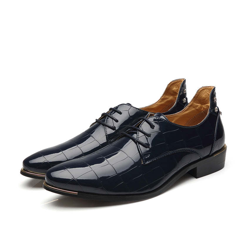 Fall fashion new size men's leather shoes