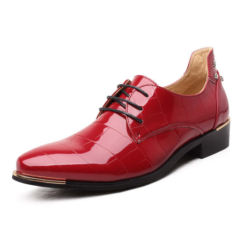 Fall fashion new size men's leather shoes