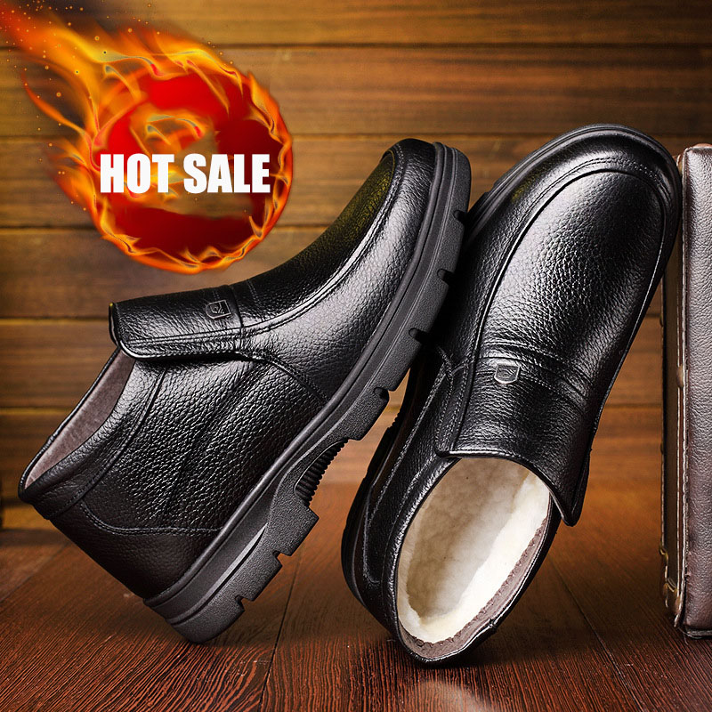 [Copy]Men's autumn and winter thick high-top shoes plus velvet warm thick-soled casual cotton shoes