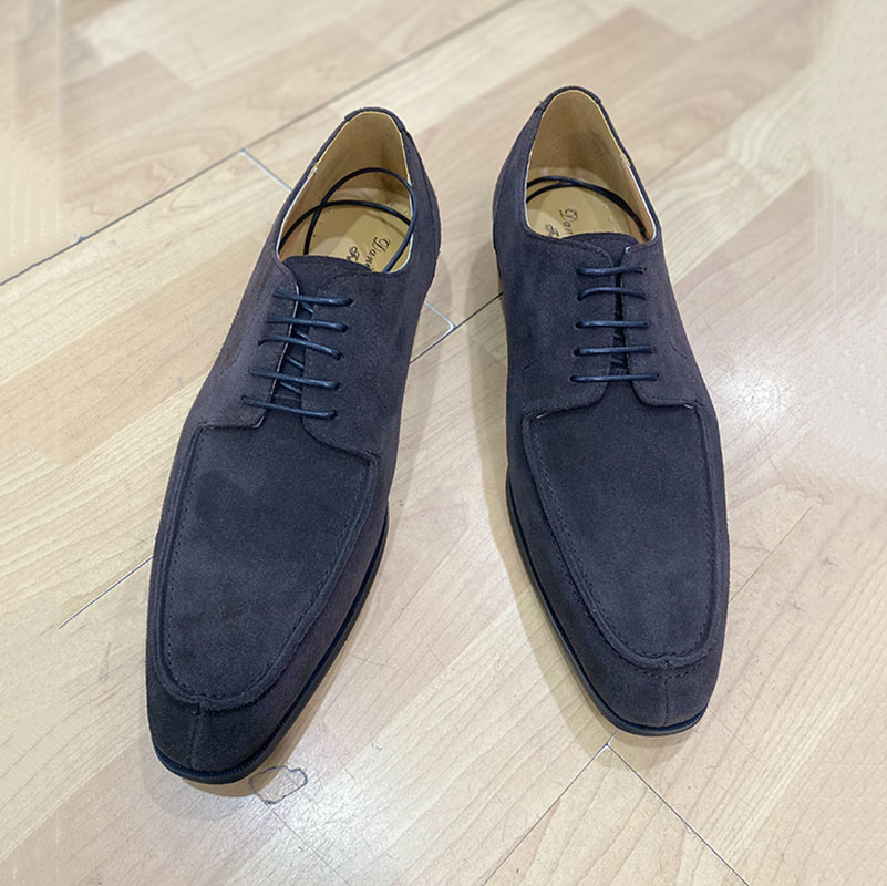 Men's Vintage Texture Suede Derby Shoes
