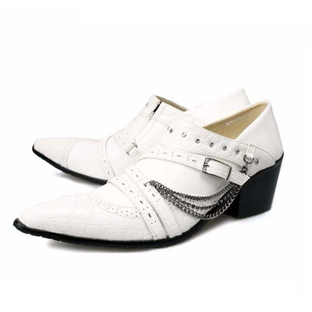 AOMISHOES?  British Chains Dress Shoes #8032