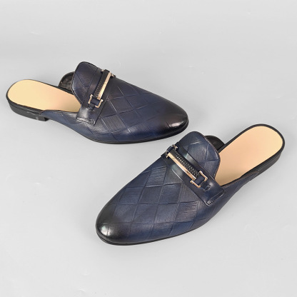 Men's Comfortable Genuine Leather Mules for Summer
