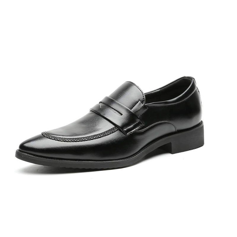 Men Business pointed toe leather shoes