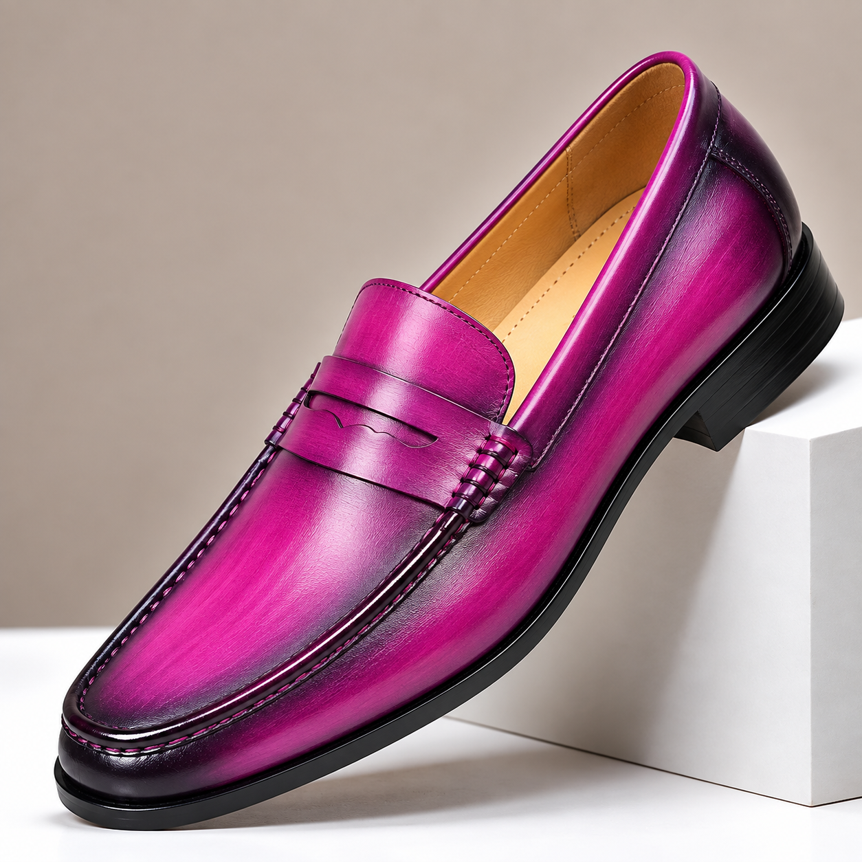 GUYSTEP™Large size men's soft sole and soft surface casual leather shoes | Sizes include US14, US15, US16 (EU48, EU49, EU50)