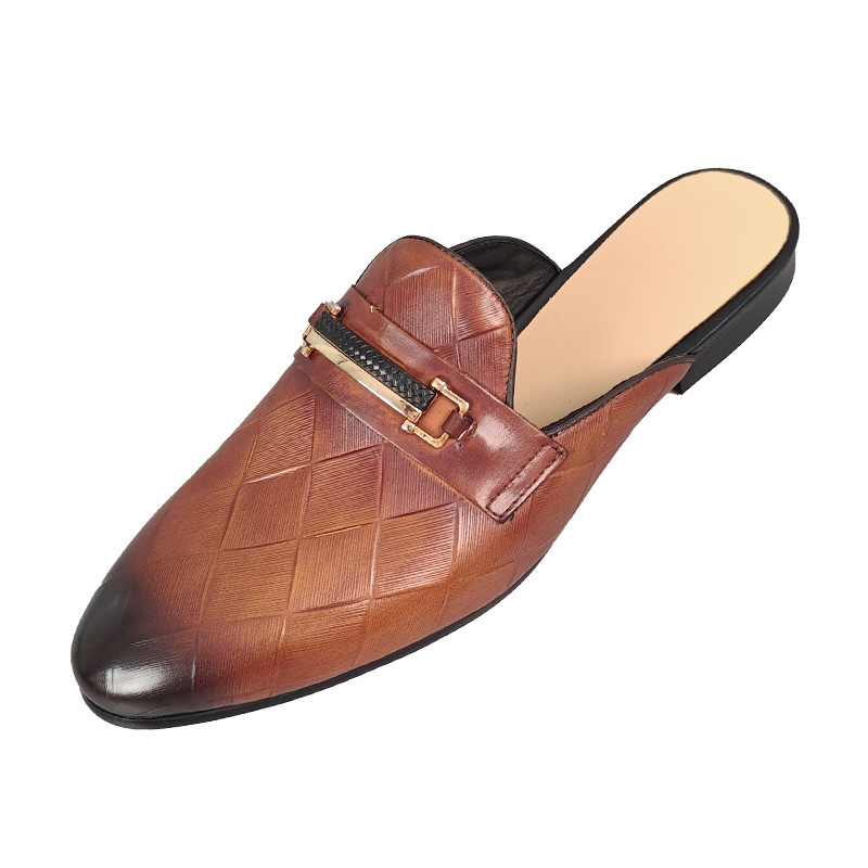 Men's Comfortable Genuine Leather Mules for Summer