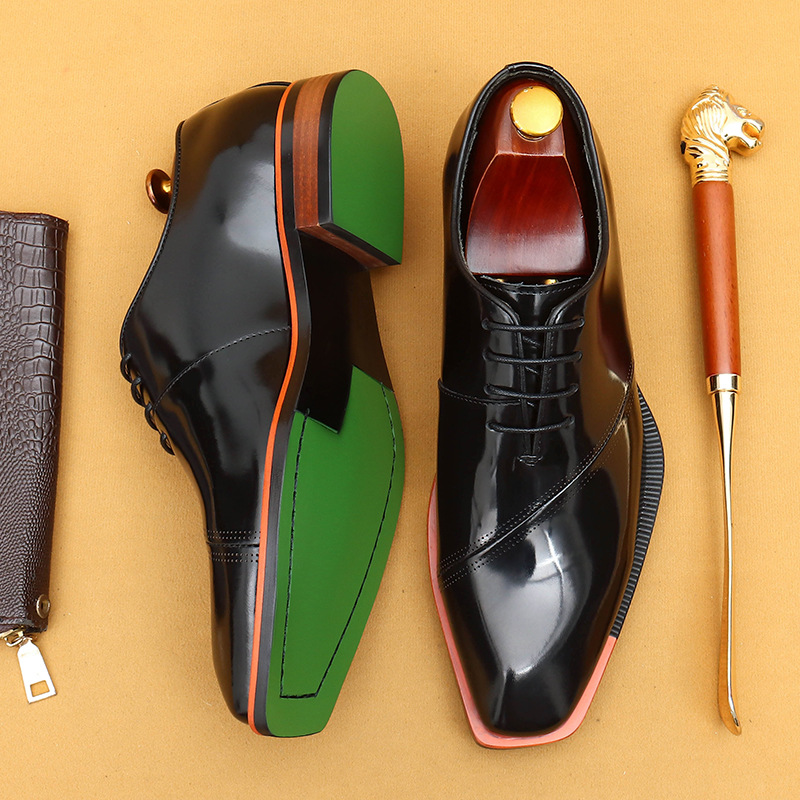Men's Genuine Leather Business Formal Oxford Shoes