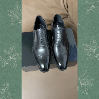 Men's classic genuine leather Oxford brogues