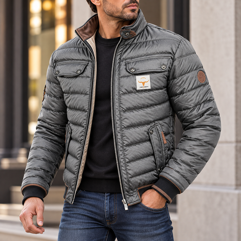 [Copy]Men's Vintage Western Sherpa-Lined Jacket
