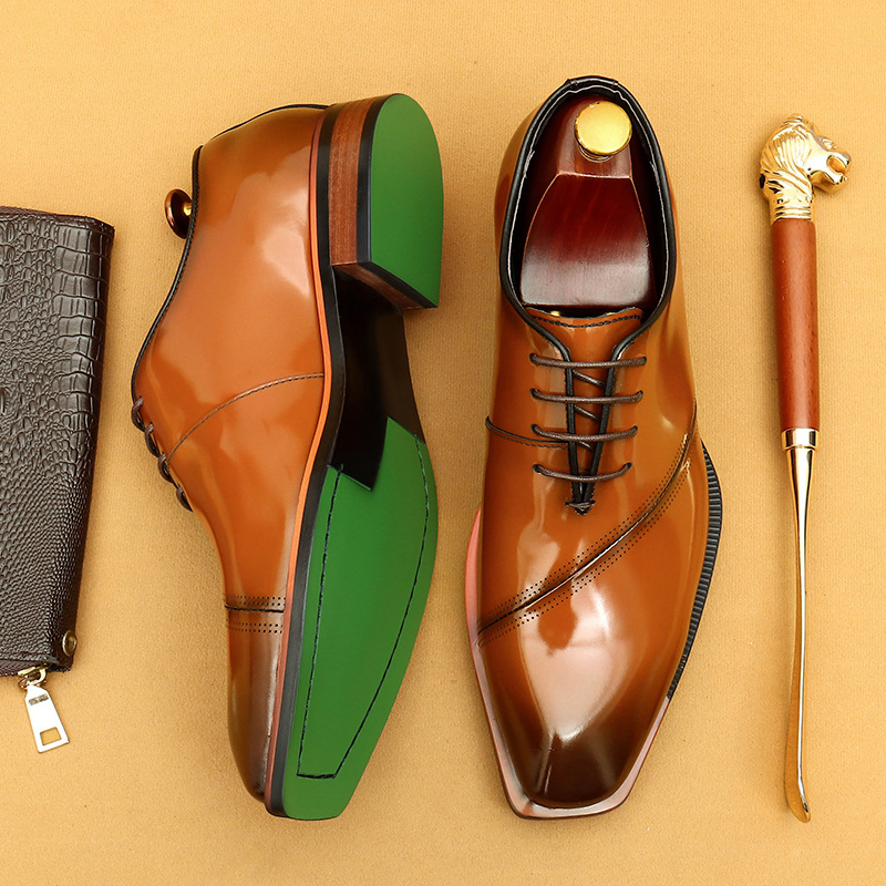Men's Genuine Leather Business Formal Oxford Shoes