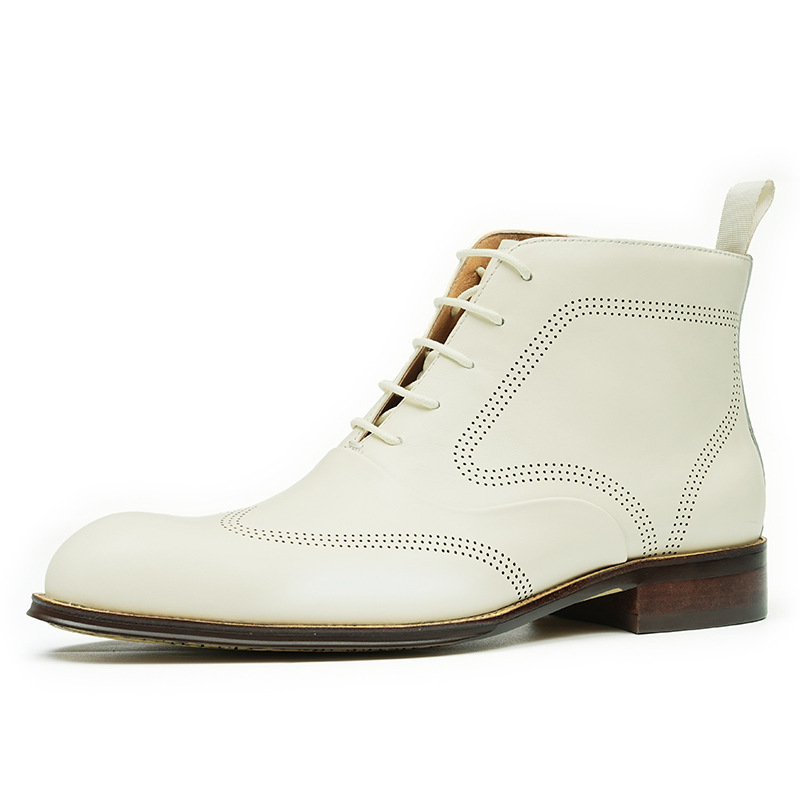 Men's Genuine Leather Brogue Martens-Style Boots