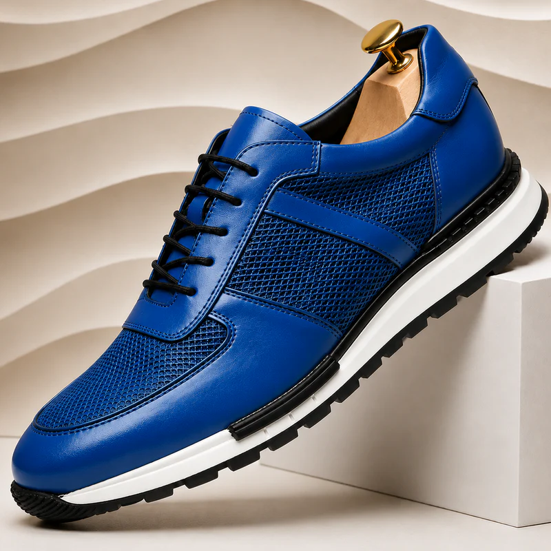 Men’s Premium Cowhide Leather Casual Sneakers – Multiple Colors