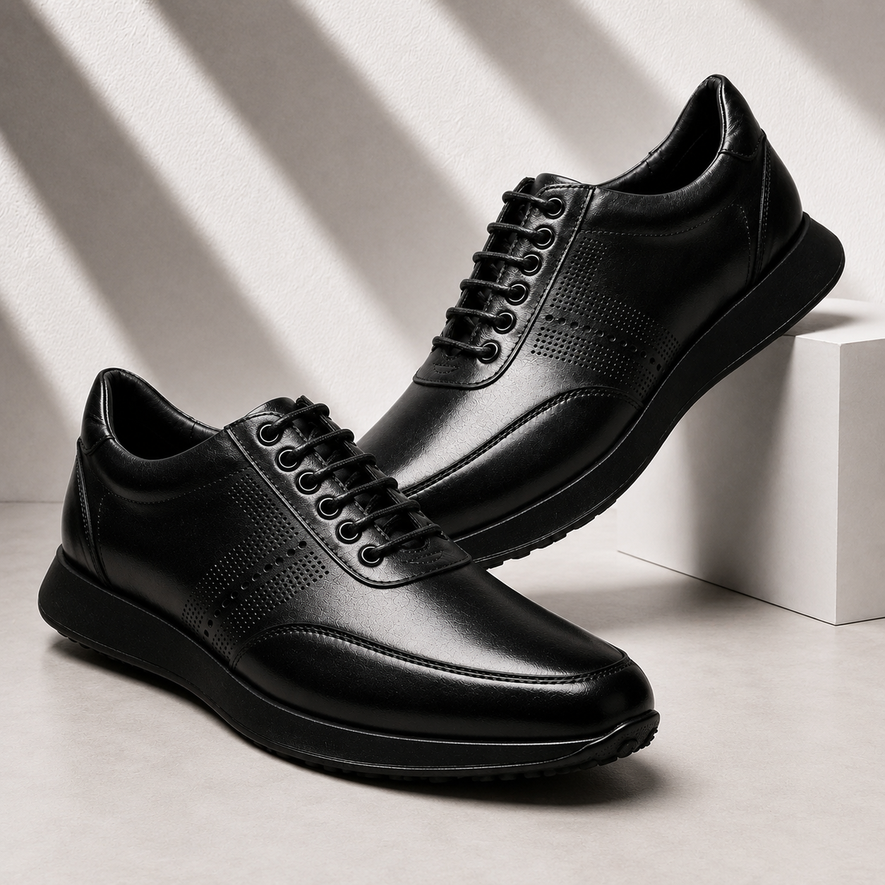 Men’s Premium Cowhide Leather Casual Sneakers – Multiple Colors