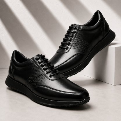 Men’s Premium Cowhide Leather Casual Sneakers – Multiple Colors